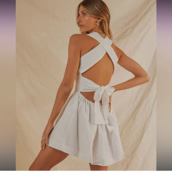 Peppermayo European Towns Linen Mini Dress - Picture 2 of 5